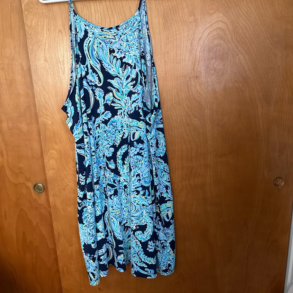 Lilly Pulitzer Blue and Green Paisley Dress